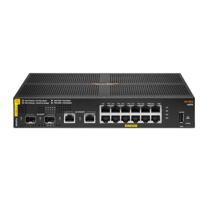 Hewlett Packard Enterprise Aruba 6000 12G Class4 Poe
